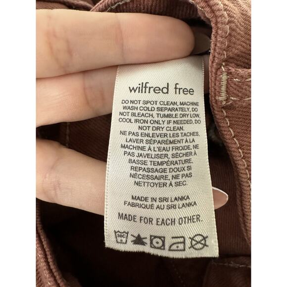 Aritzia Wilfred Free Terra Cotta Cargo Utility Gorpcore Wide Leg Pants Size 6 - Picture 8 of 10